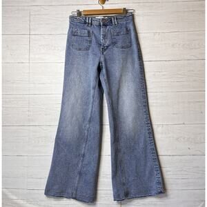 Paris Atelier & Other Stories Jeans Womens Size 29 Patch Pockets Wide Leg